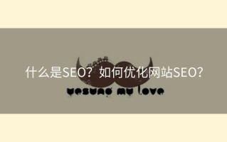 什么是SEO？如何优化网站SEO？