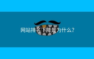 网站排名下降是为什么？