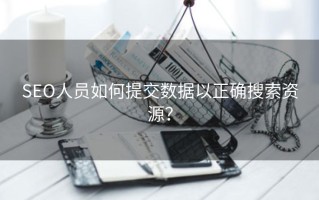 SEO人员如何提交数据以正确搜索资源？