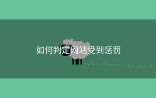 如何判定网站受到惩罚