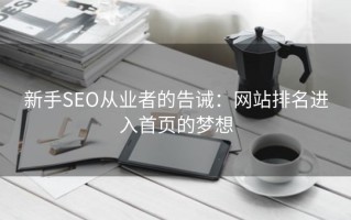 新手SEO从业者的告诫：网站排名进入首页的梦想