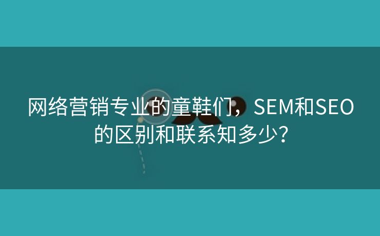 网络营销专业的童鞋们，SEM和SEO的区别和联系知多少？-第2张图片-慧达站长工具