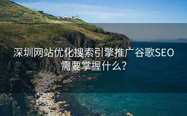 深圳网站优化搜索引擎推广谷歌SEO需要掌握什么？-第2张图片-慧达站长工具