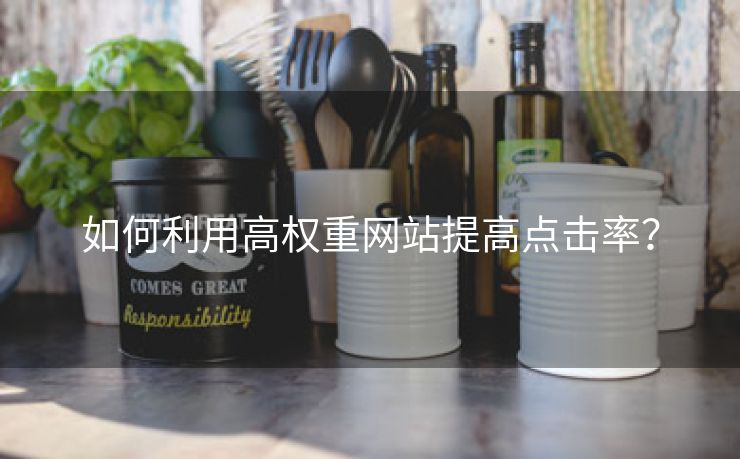 如何利用高权重网站提高点击率？-第1张图片-慧达站长工具