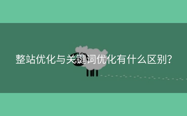 整站优化与关键词优化有什么区别？-第1张图片-慧达站长工具