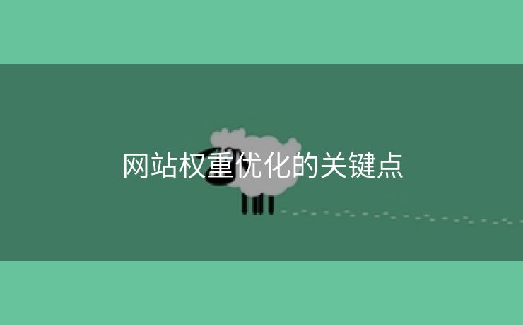 网站权重优化的关键点-第1张图片-慧达站长工具