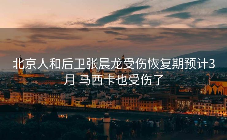 北京人和后卫张晨龙受伤恢复期预计3月 马西卡也受伤了