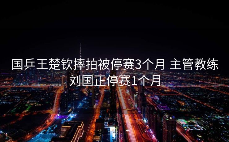 国乒王楚钦摔拍被停赛3个月 主管教练刘国正停赛1个月