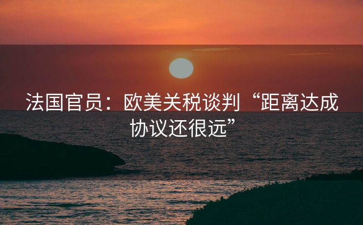 法国官员：欧美关税谈判“距离达成协议还很远”