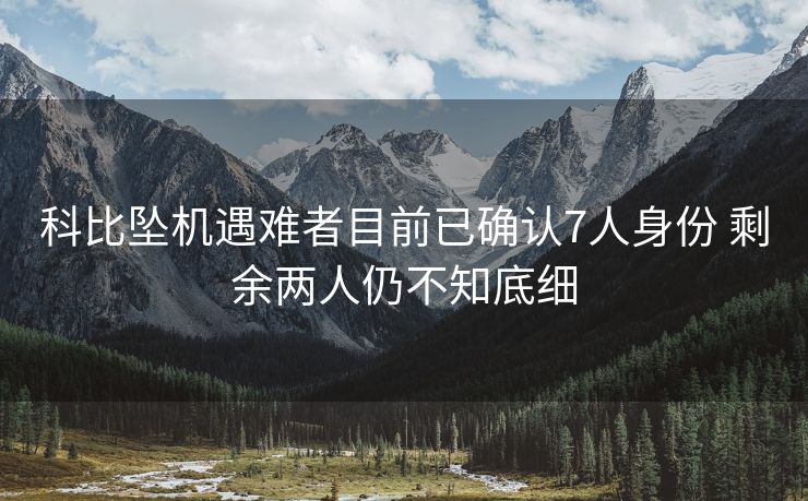 科比坠机遇难者目前已确认7人身份 剩余两人仍不知底细