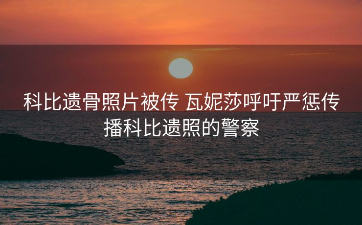 科比遗骨照片被传 瓦妮莎呼吁严惩传播科比遗照的警察