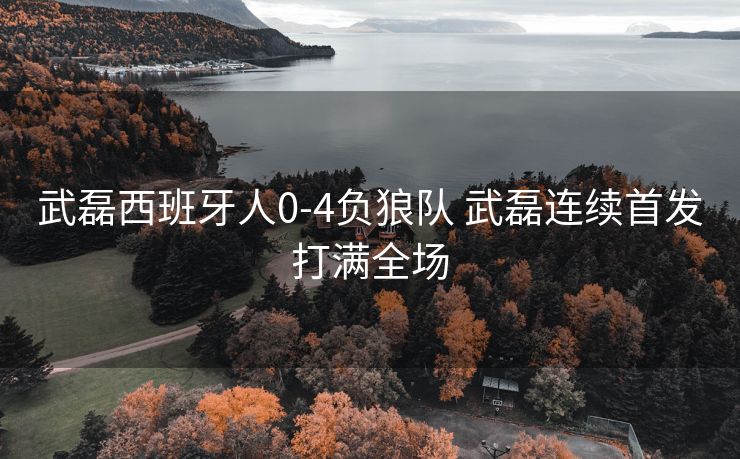 武磊西班牙人0-4负狼队 武磊连续首发打满全场