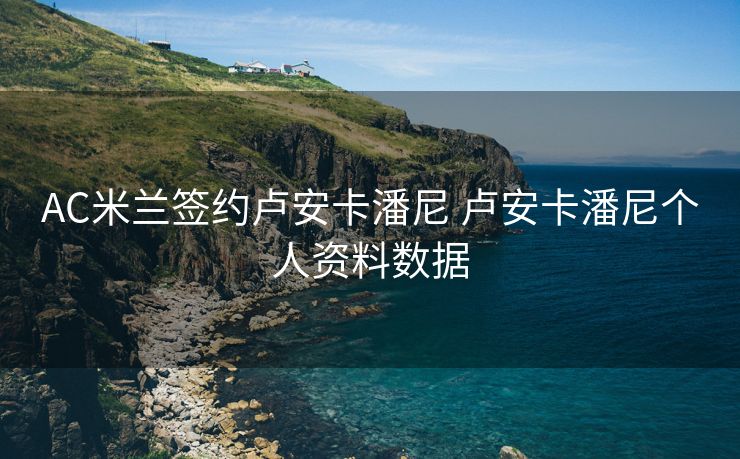 AC米兰签约卢安卡潘尼 卢安卡潘尼个人资料数据