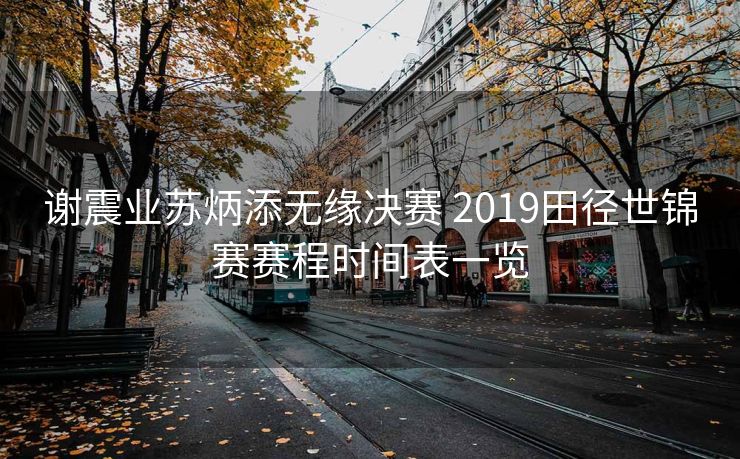 谢震业苏炳添无缘决赛 2019田径世锦赛赛程时间表一览