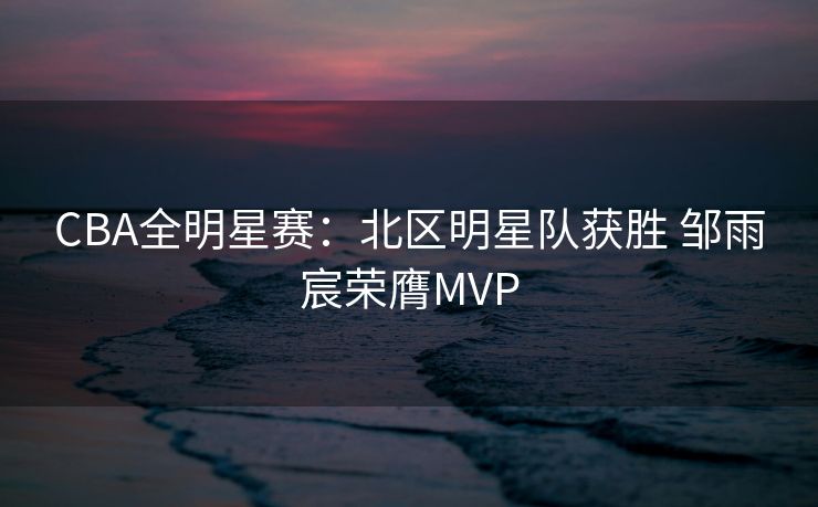 CBA全明星赛：北区明星队获胜 邹雨宸荣膺MVP