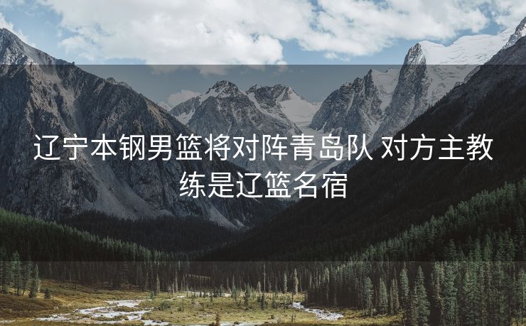 辽宁本钢男篮将对阵青岛队 对方主教练是辽篮名宿