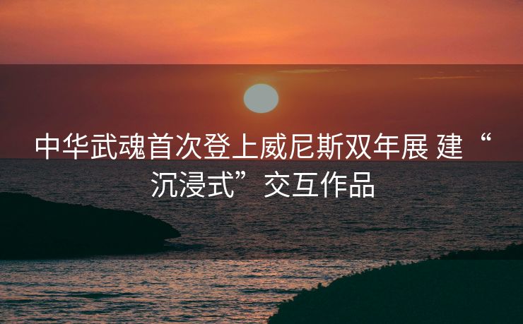 中华武魂首次登上威尼斯双年展 建“沉浸式”交互作品