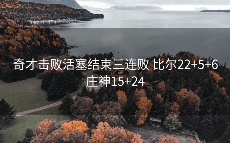 奇才击败活塞结束三连败 比尔22+5+6庄神15+24