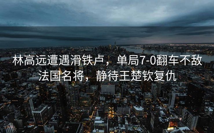 林高远遭遇滑铁卢，单局7-0翻车不敌法国名将，静待王楚钦复仇