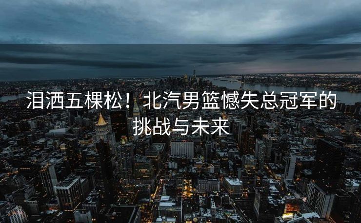 泪洒五棵松！北汽男篮憾失总冠军的挑战与未来