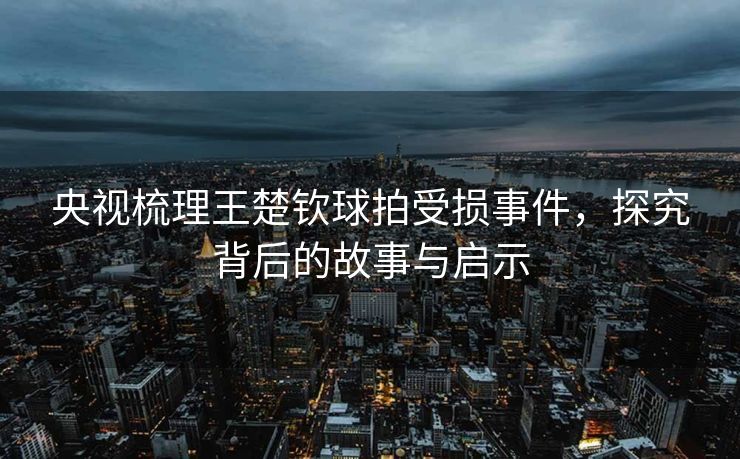央视梳理王楚钦球拍受损事件，探究背后的故事与启示