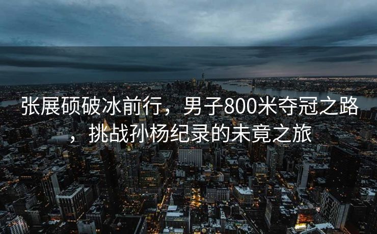张展硕破冰前行，男子800米夺冠之路，挑战孙杨纪录的未竟之旅