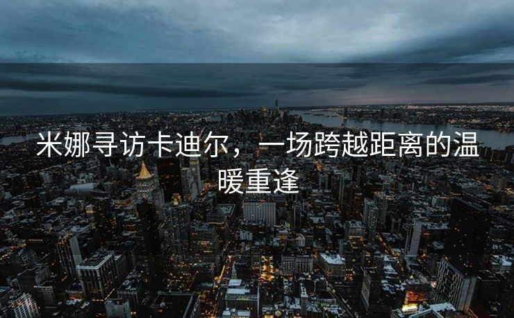 米娜寻访卡迪尔，一场跨越距离的温暖重逢