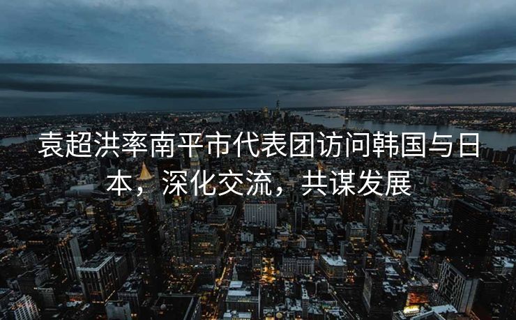 袁超洪率南平市代表团访问韩国与日本，深化交流，共谋发展