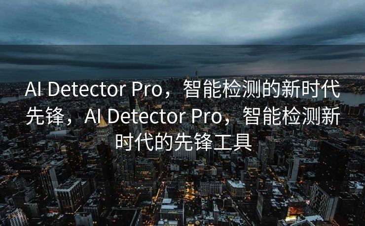 AI Detector Pro，智能检测的新时代先锋，AI Detector Pro，智能检测新时代的先锋工具