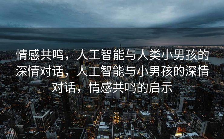 情感共鸣，人工智能与人类小男孩的深情对话，人工智能与小男孩的深情对话，情感共鸣的启示