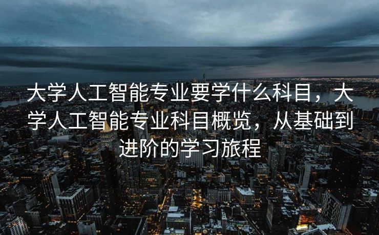 大学人工智能专业要学什么科目，大学人工智能专业科目概览，从基础到进阶的学习旅程