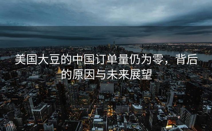 美国大豆的中国订单量仍为零，背后的原因与未来展望