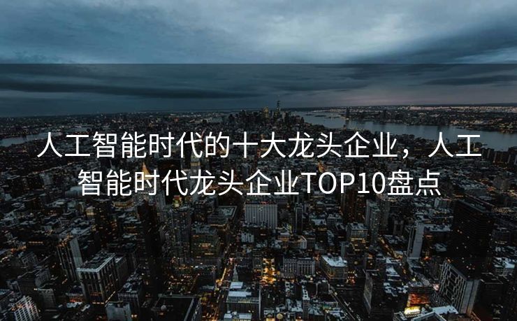 人工智能时代的十大龙头企业，人工智能时代龙头企业TOP10盘点
