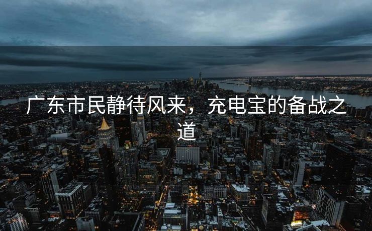 广东市民静待风来，充电宝的备战之道