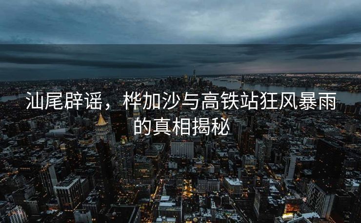 汕尾辟谣，桦加沙与高铁站狂风暴雨的真相揭秘