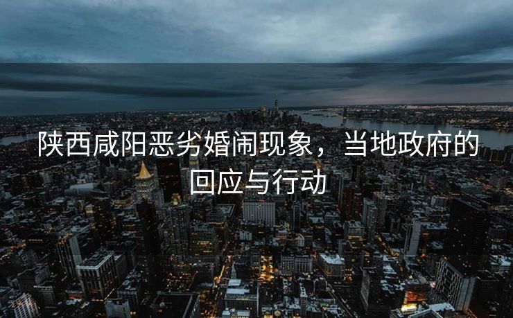 陕西咸阳恶劣婚闹现象，当地政府的回应与行动