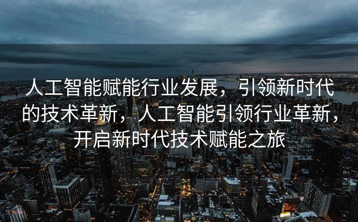 人工智能赋能行业发展，引领新时代的技术革新，人工智能引领行业革新，开启新时代技术赋能之旅