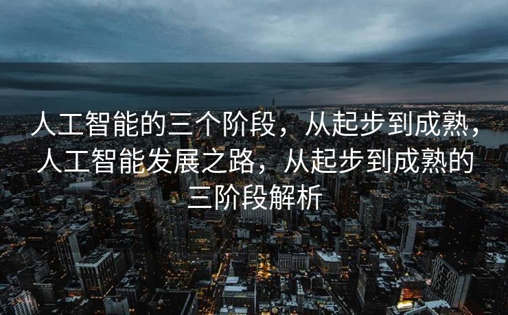 人工智能的三个阶段，从起步到成熟，人工智能发展之路，从起步到成熟的三阶段解析