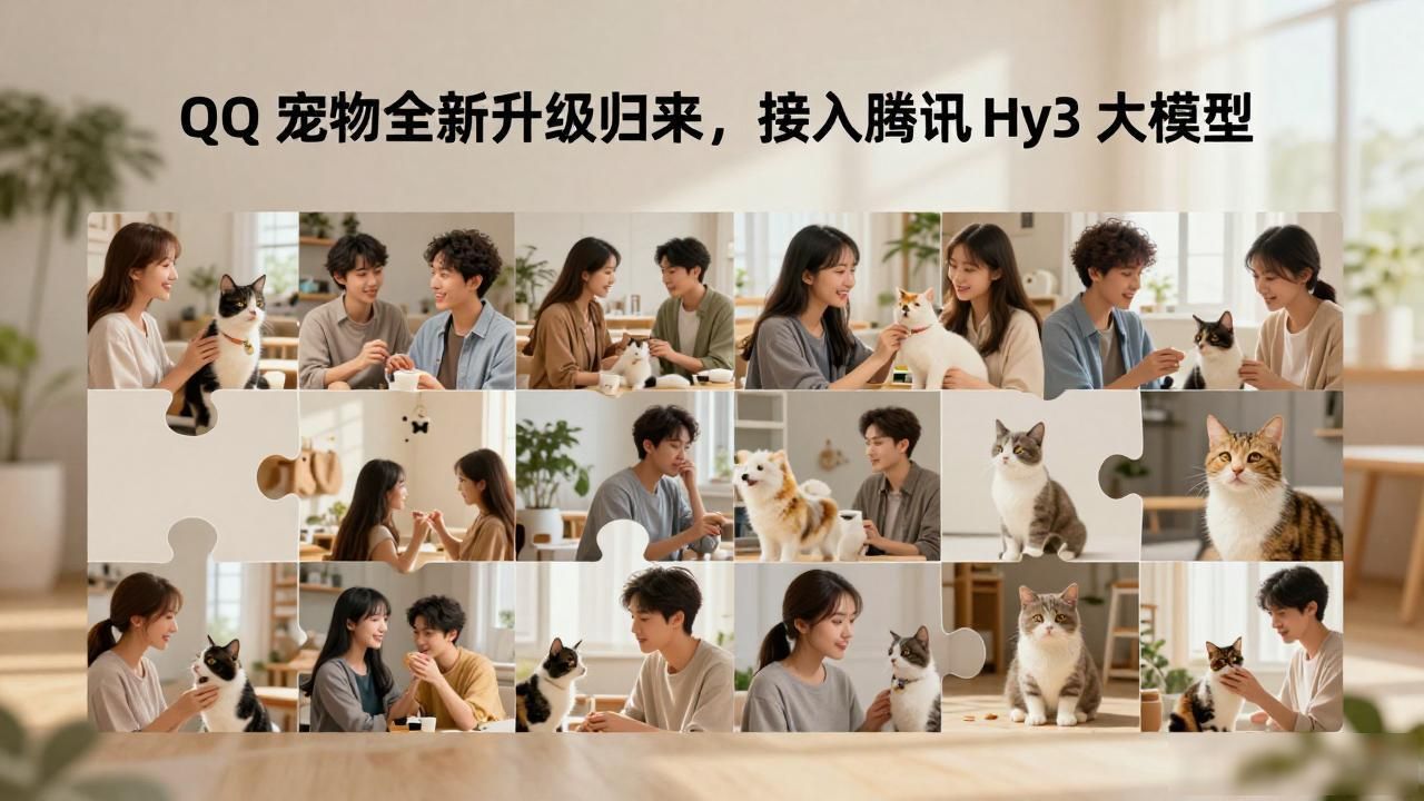 QQ 宠物全新升级归来，接入腾讯 Hy3 大模型__QQ 宠物全新升级归来，接入腾讯 Hy3 大模型