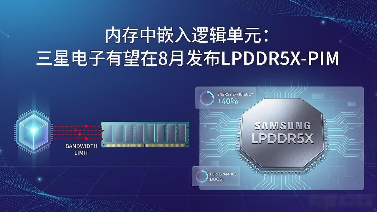 内存中嵌入逻辑单元：三星电子有望在 8 月发布 LPDDR5X-PIM