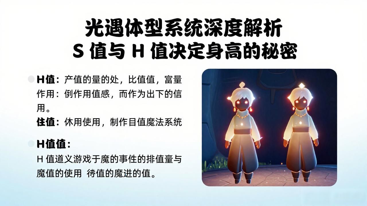 光遇体型系统深度解析 S 值与 H 值决定身高的秘密