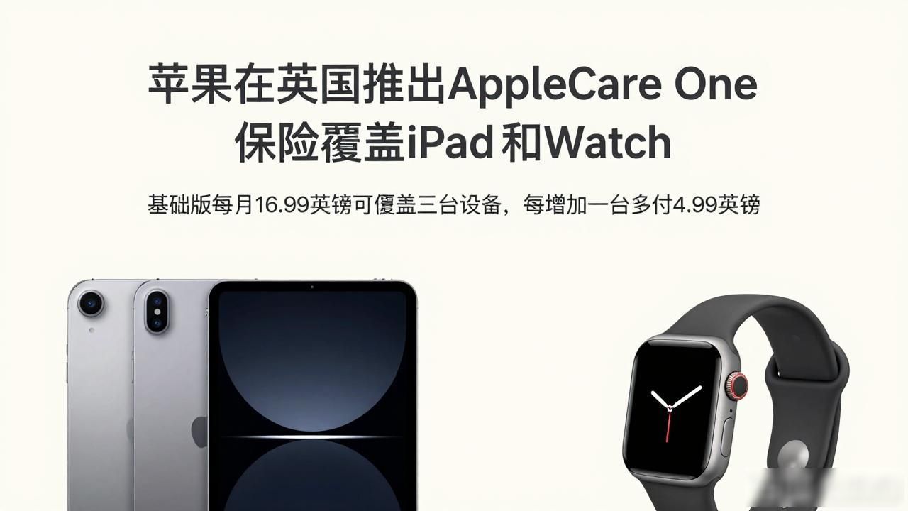 苹果在英国推出AppleCare One 保险覆盖iPad和Watch
