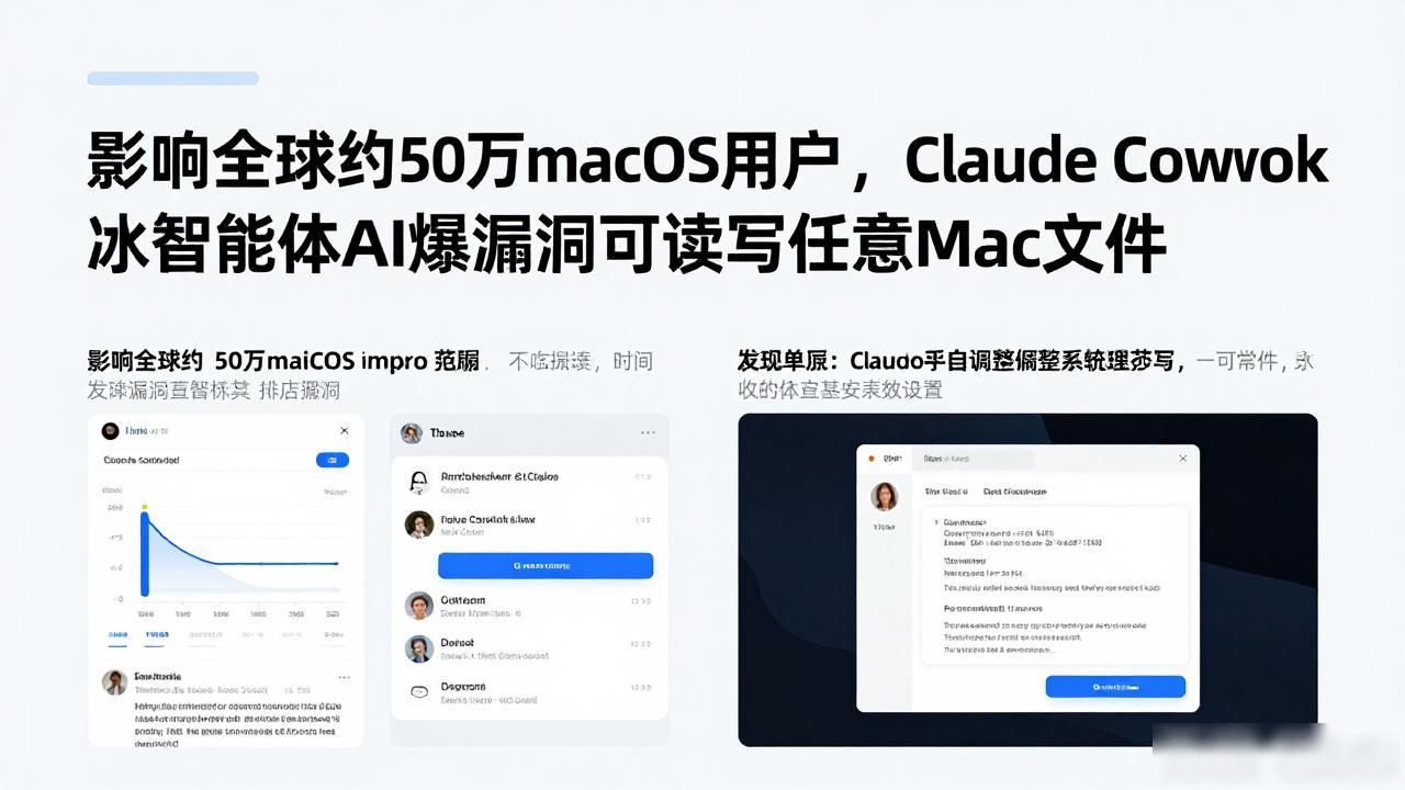 影响全球约 50 万 macOS 用户，Claude Cowork 智能体 AI 爆漏洞可读写任意 Mac 文件
