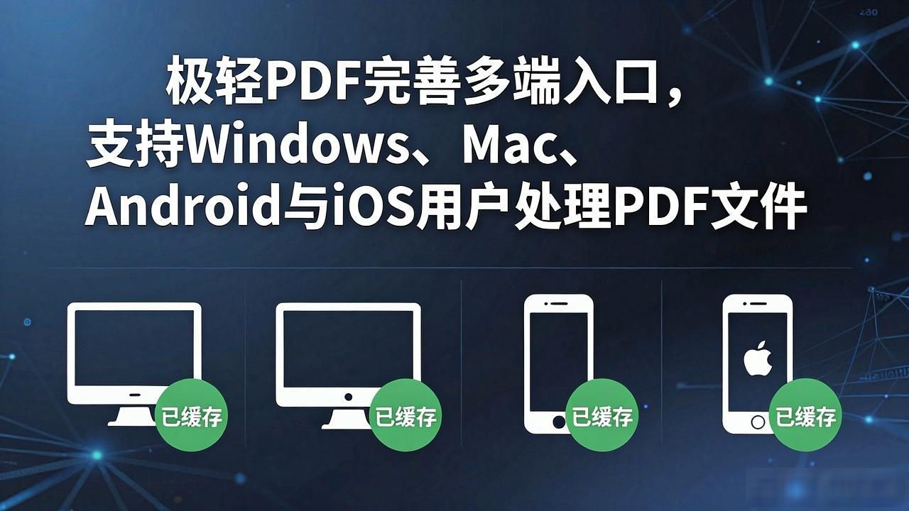 极轻PDF完善多端入口，支持Windows、Mac、Android与iOS用户处理PDF文件