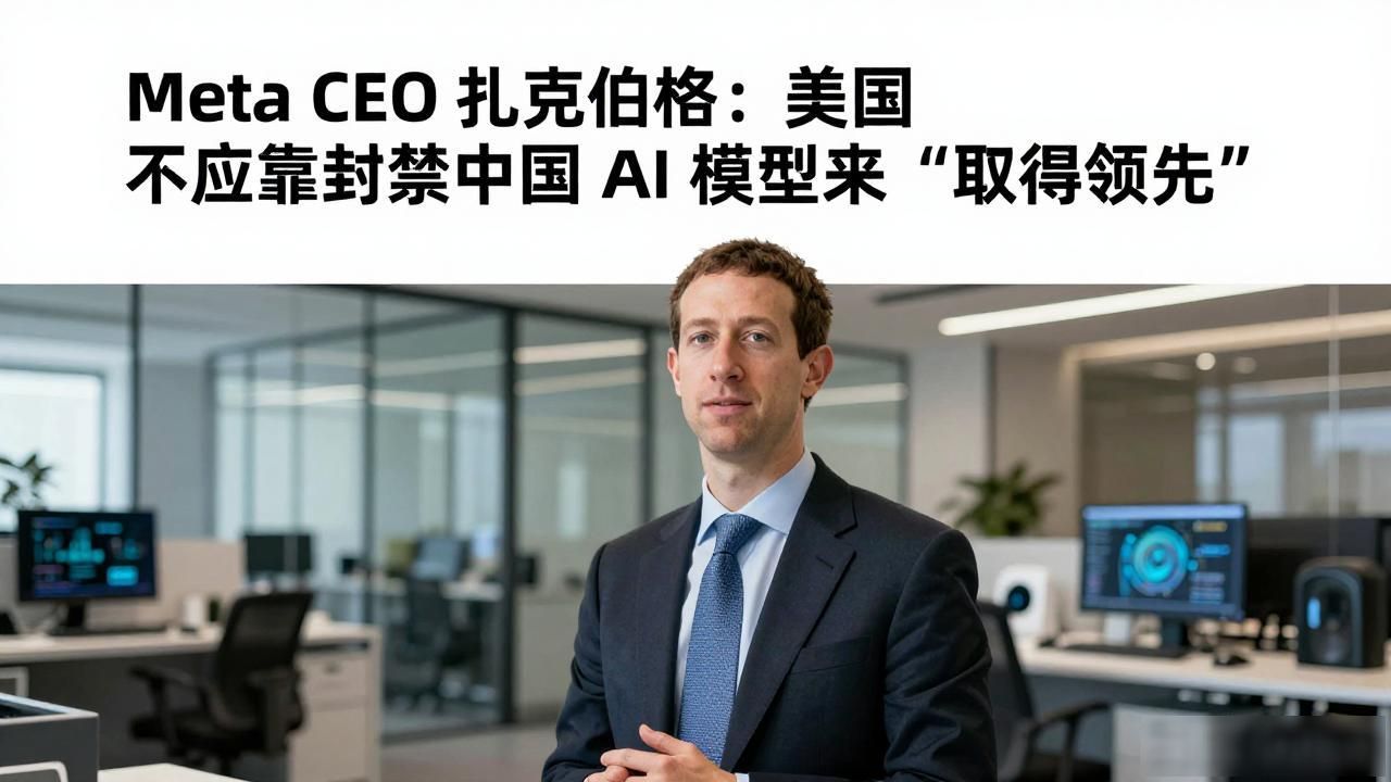 Meta CEO 扎克伯格：美国不应靠封禁中国 AI 模型来“取得领先”