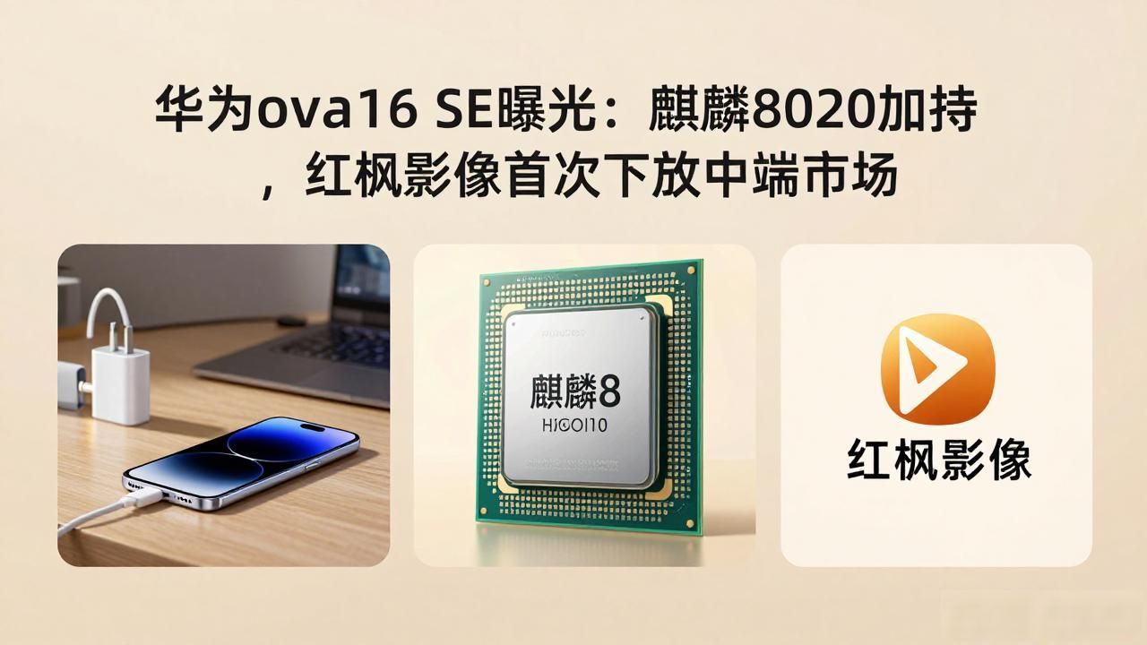 华为nova16 SE曝光：麒麟8020加持，红枫影像首次下放中端市场