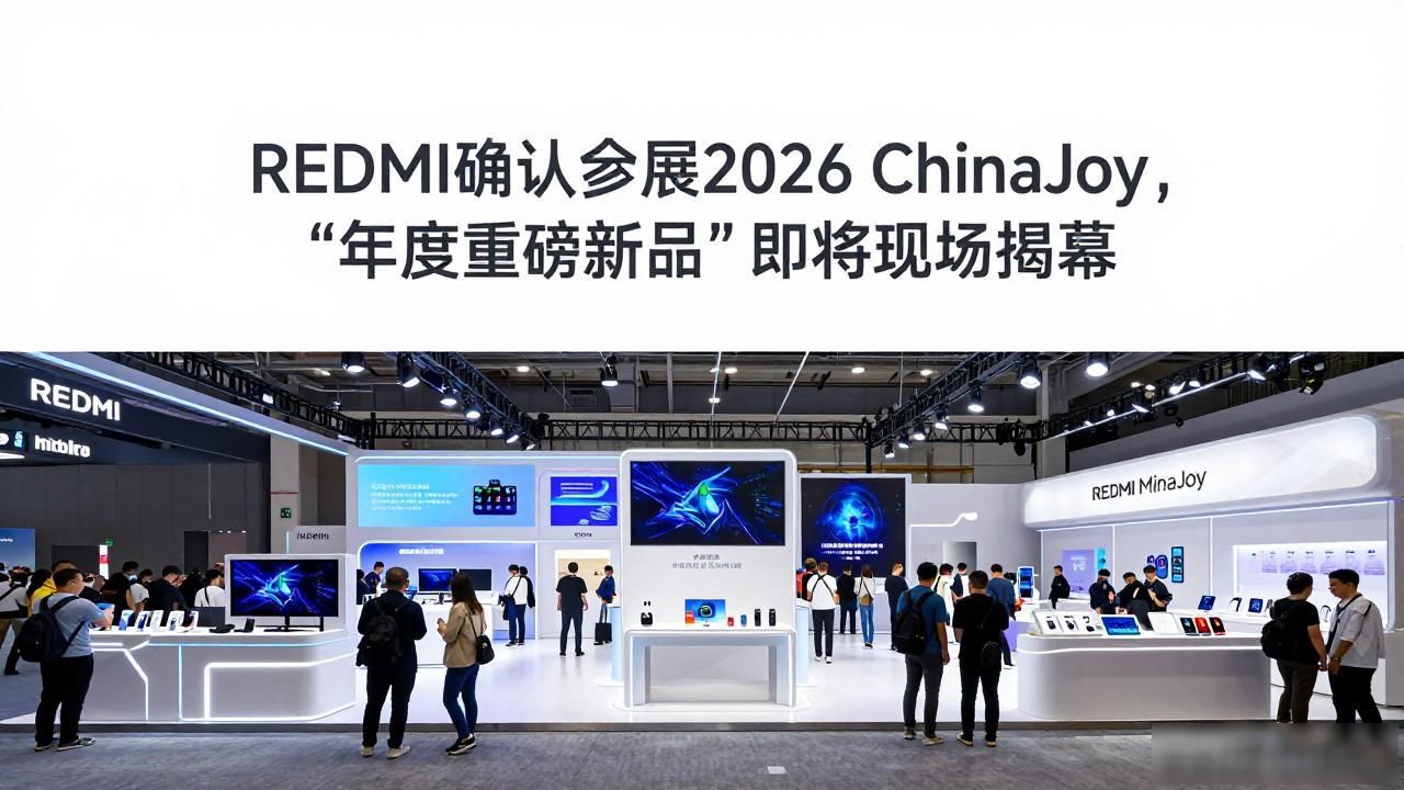 REDMI确认参展2026 ChinaJoy，“年度重磅新品”即将现场揭幕