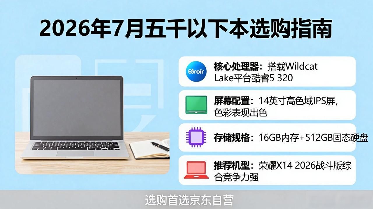 2026年7月笔记本电脑选购指南：五千块以下怎么买更划算