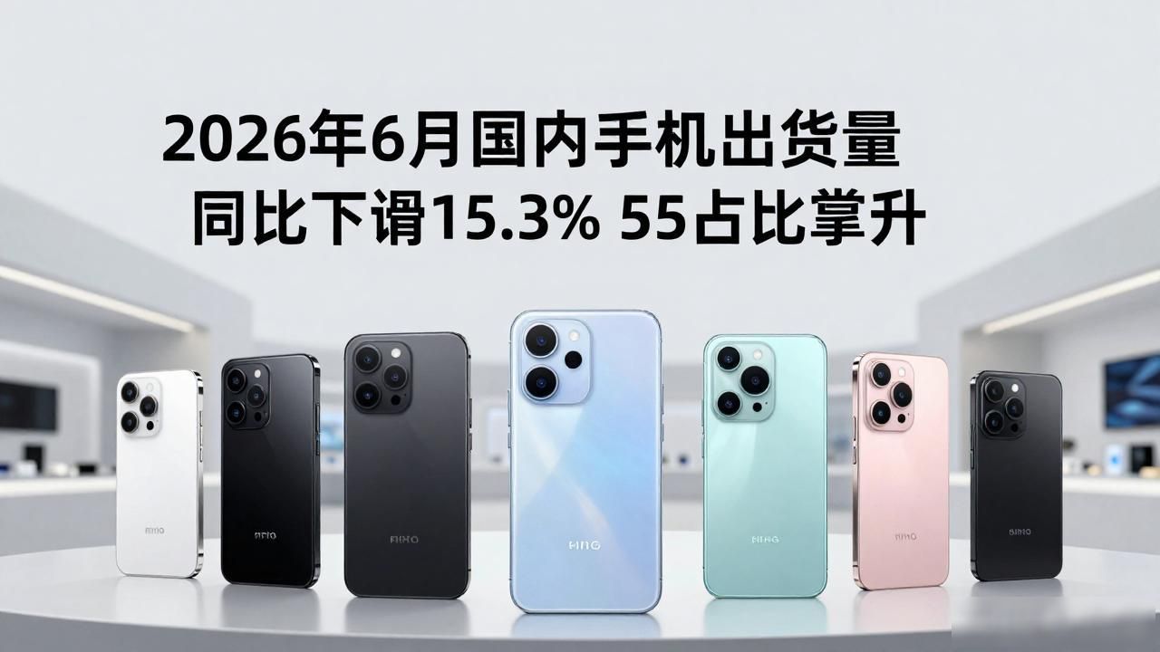 2026年6月国内手机出货量同比下滑15.3% 5G占比攀升