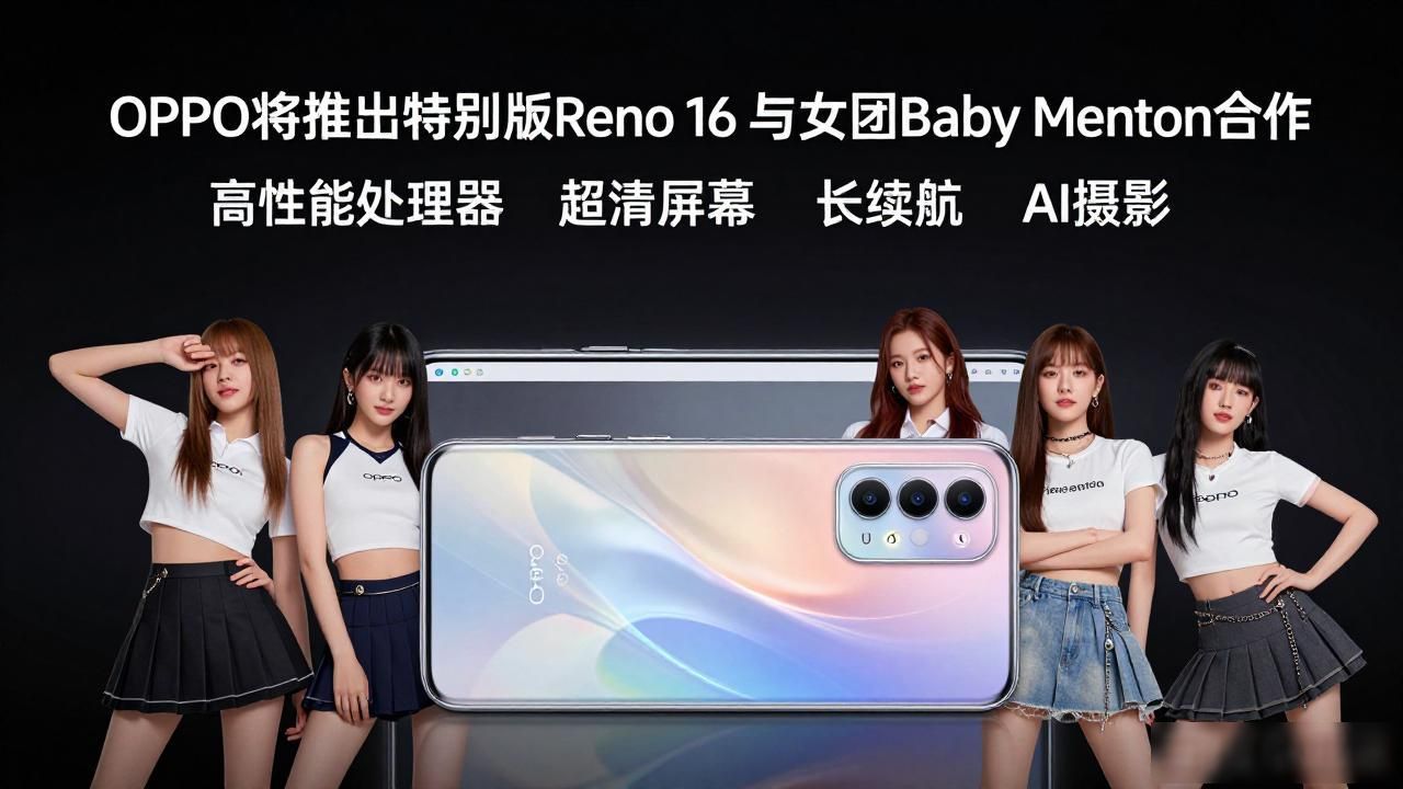 OPPO将推出特别版Reno 16 与女团Baby Monster合作